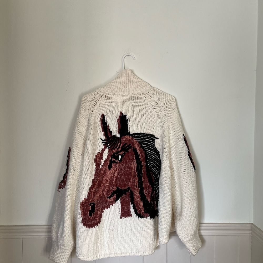 Anthropologie Horse Sweater